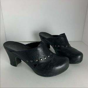 Dansko Heeled Wooden Mules